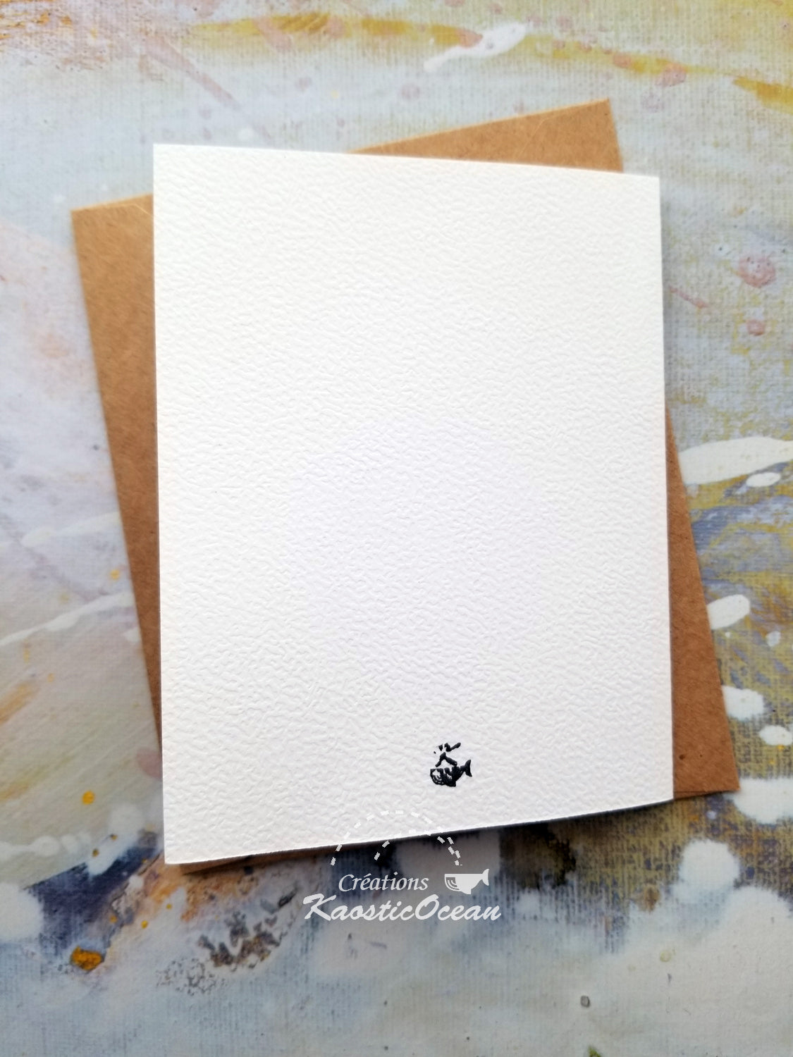 Carte aquarelle 4x5 - Oiseau