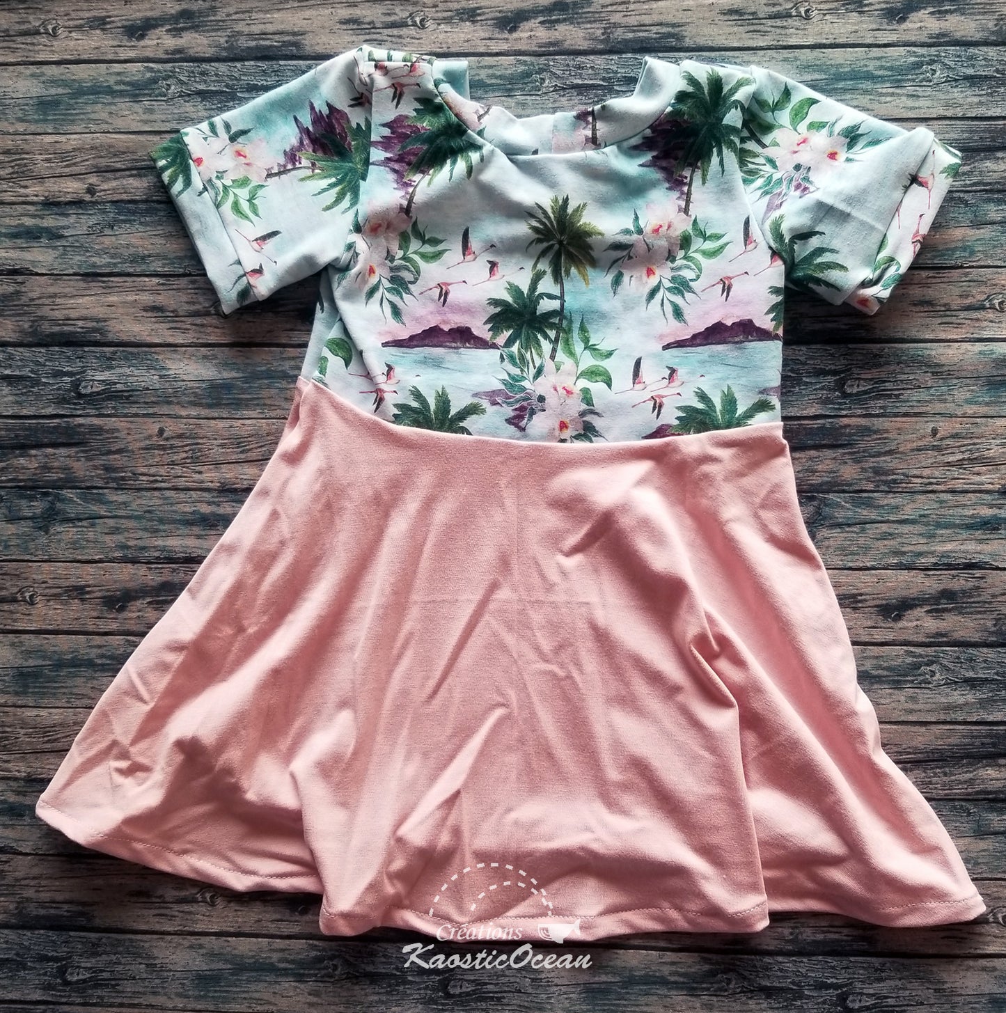 Robe / tunique évolutive à manches courtes - 12m-3t (jer0150)