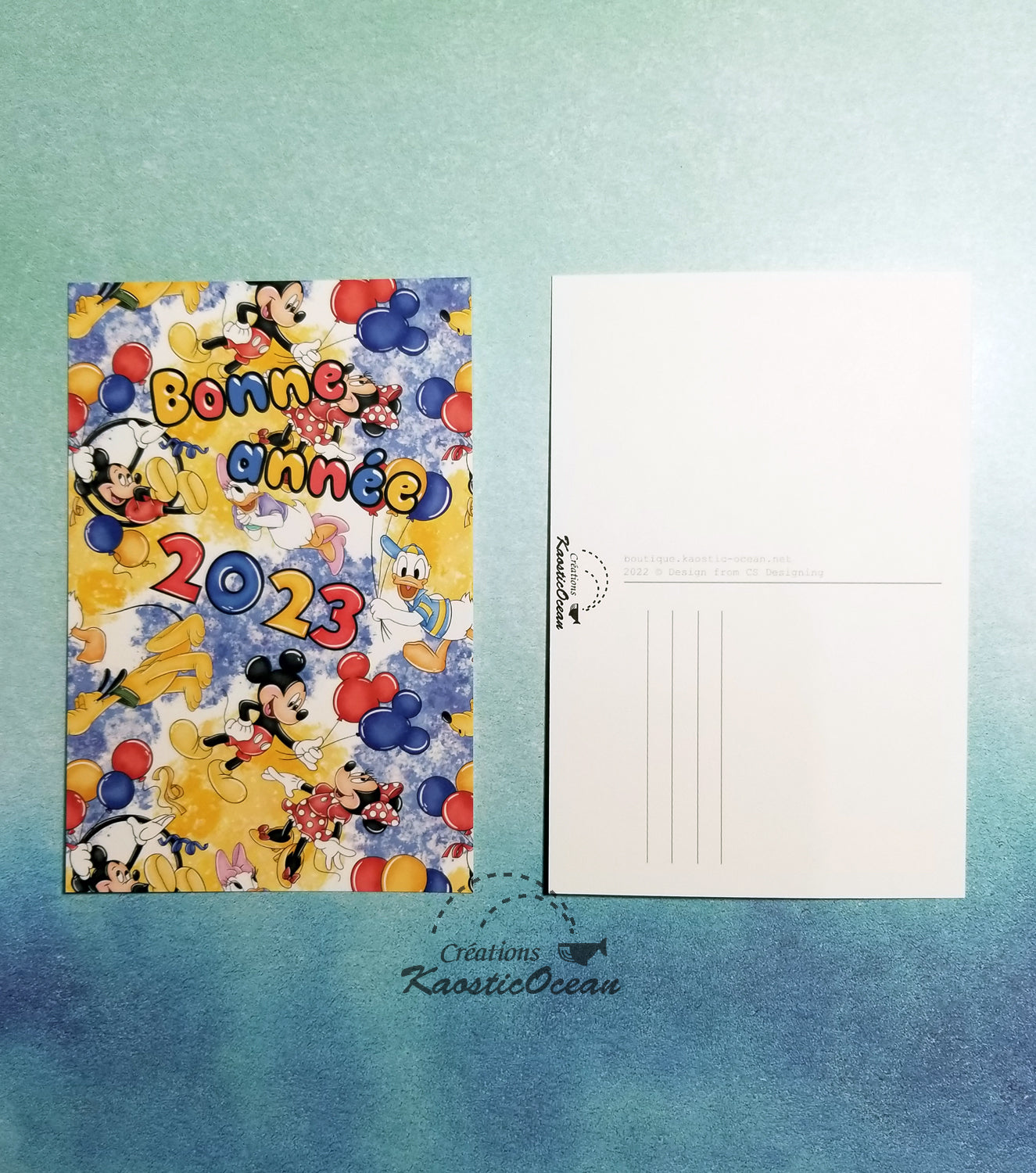 Carte postale - Illustration (bonne année 2023)
