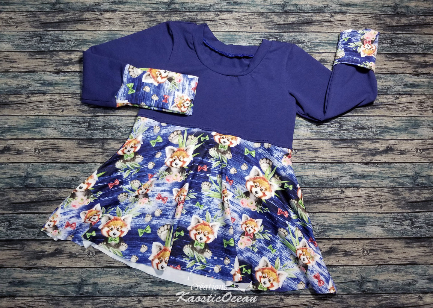 Robe / tunique évolutive à manches longues - 12m-3t (dbp0029)