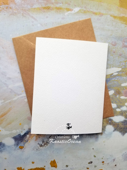 Carte aquarelle 4x5 - Champignons