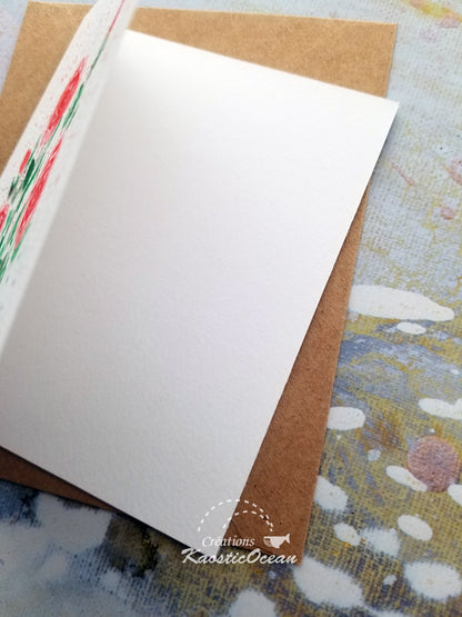 Carte aquarelle 4x5 - Bouquet