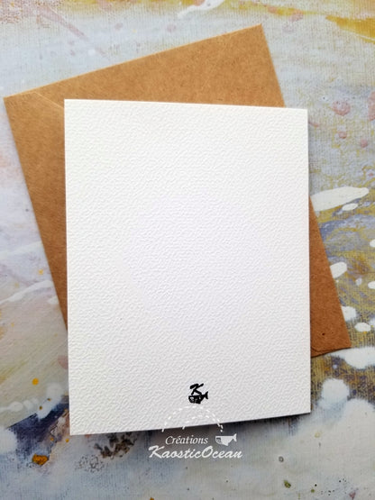 Carte aquarelle 4x5 - Fleurs de cerisier