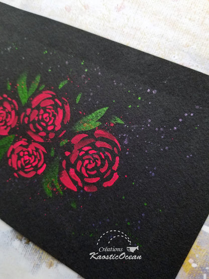 Aquarelle 5x8 - Roses
