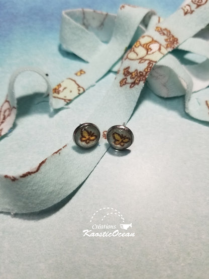 Boucles d'oreille 10 mm (fla0054)