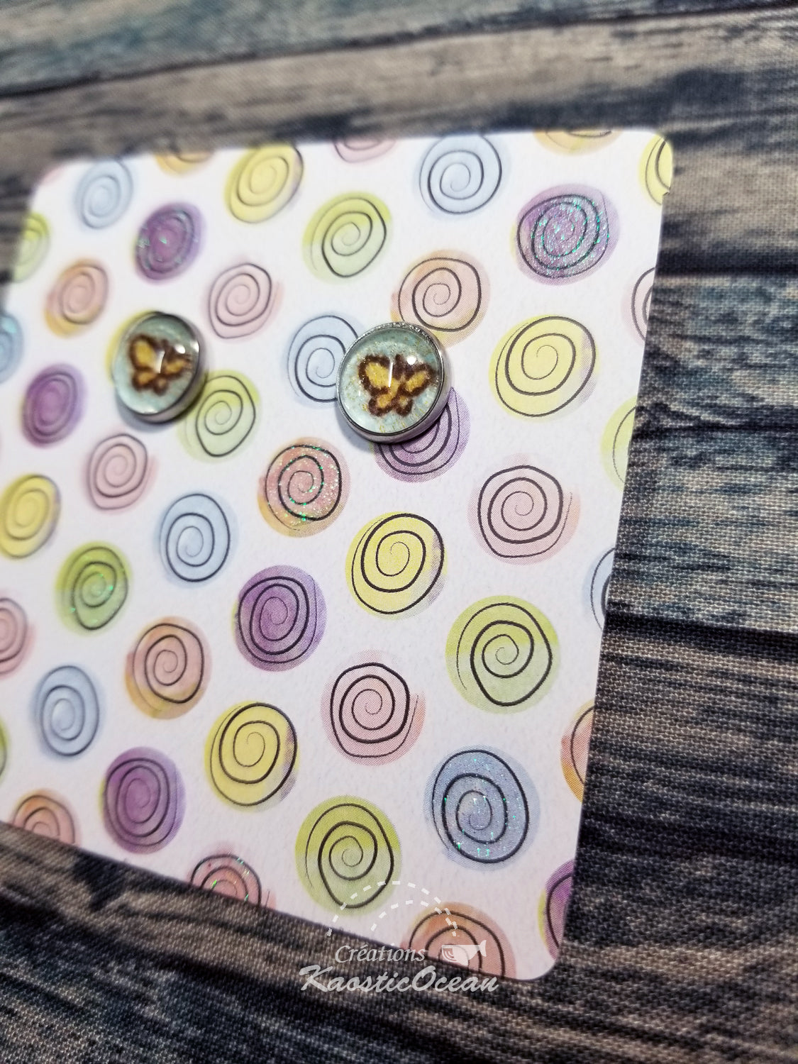 Boucles d'oreille 10 mm (fla0054)