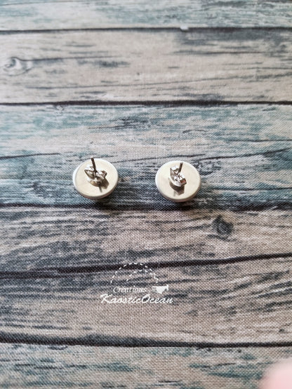 Boucles d'oreille 12 mm (fla0058)