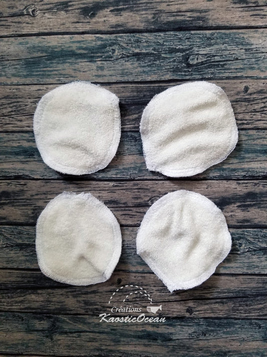 Lingettes réutilisables - Ensemble de 4 (fla0006)