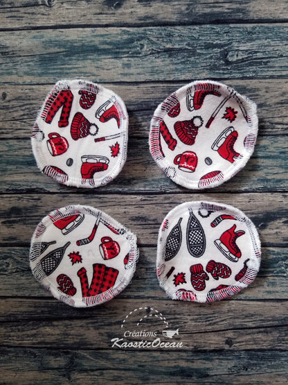 Lingettes réutilisables - Ensemble de 4 (fla0027)