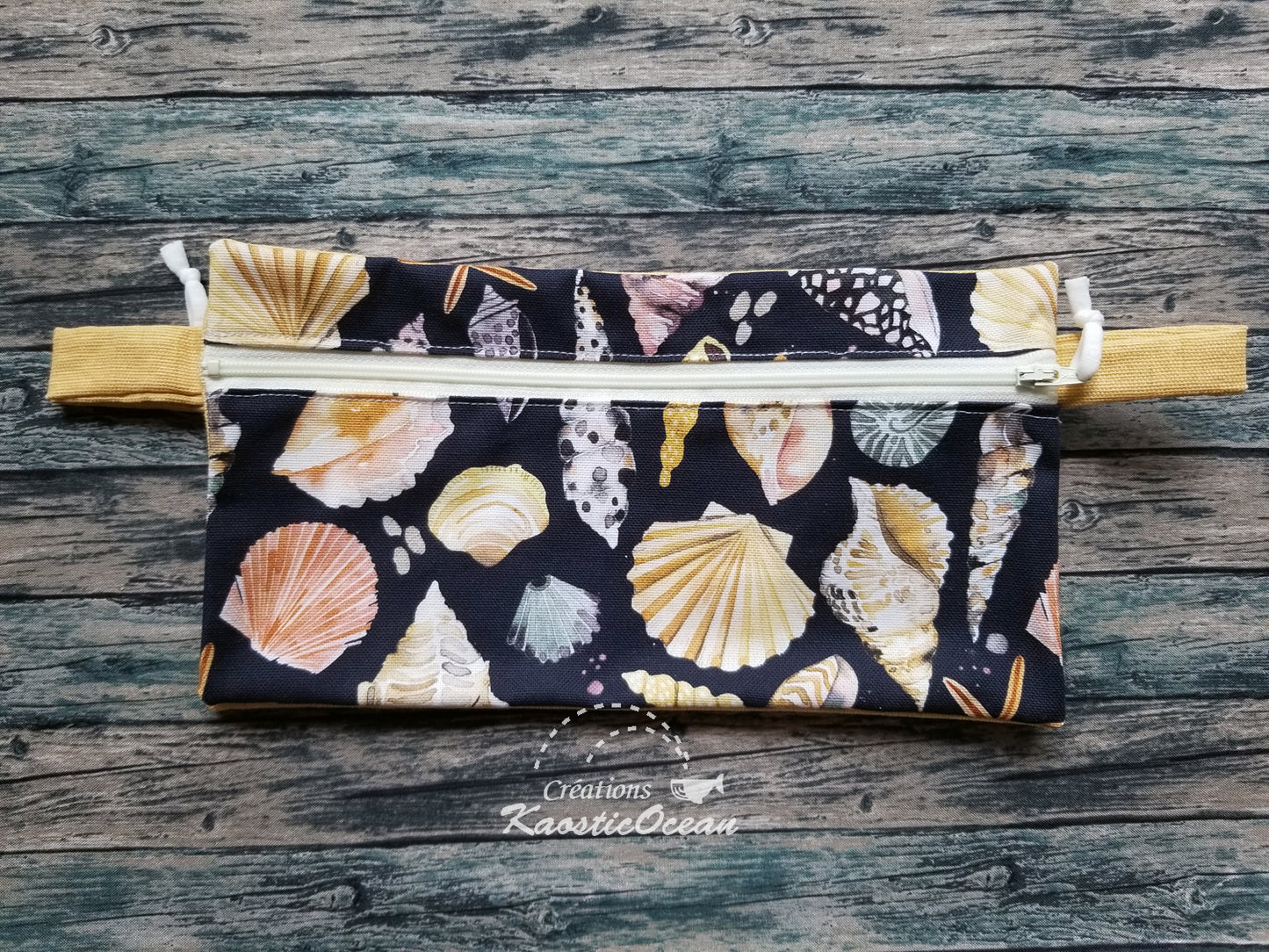 Étui à crayons double (coquillages)