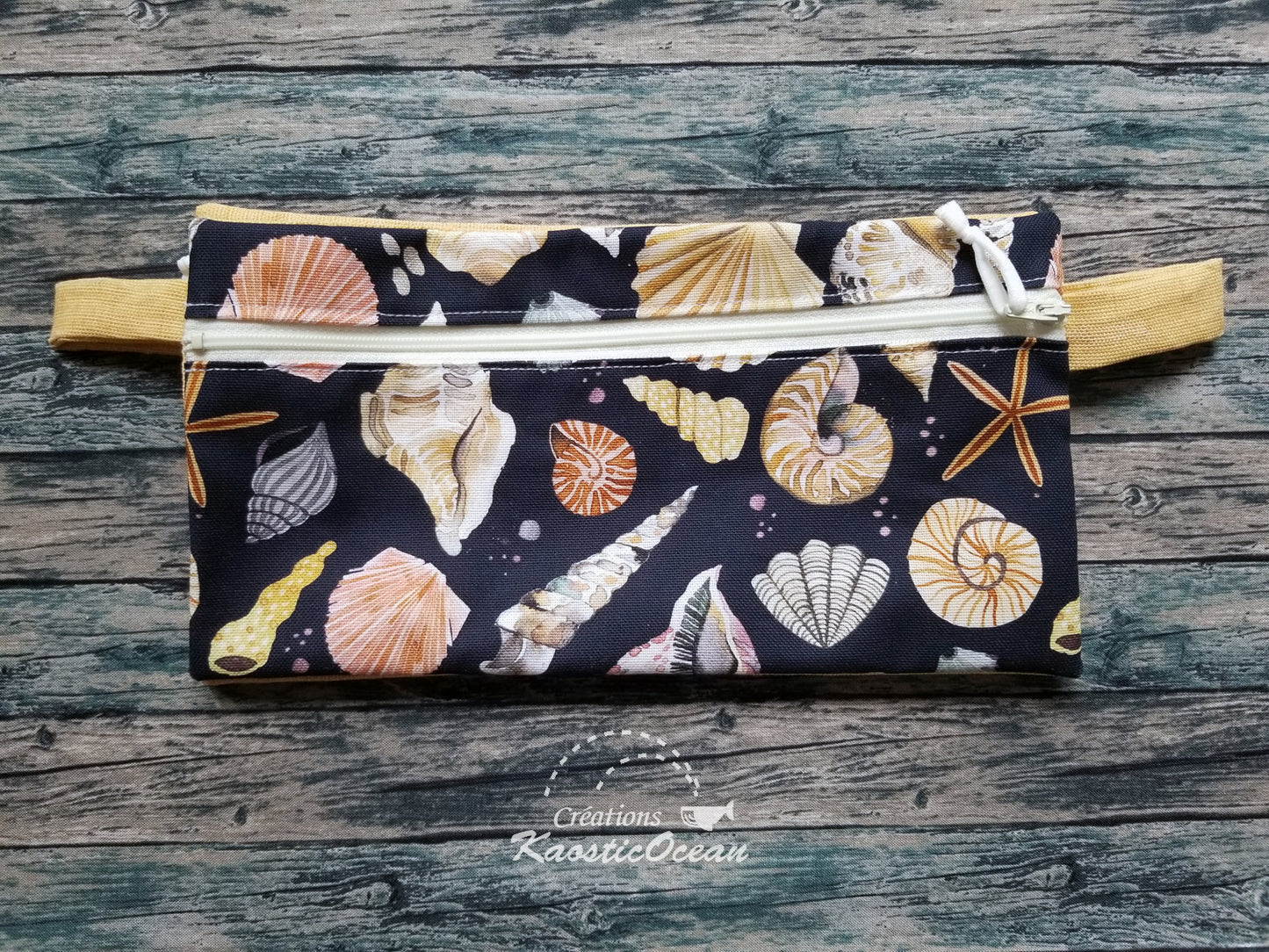 Étui à crayons double (coquillages)