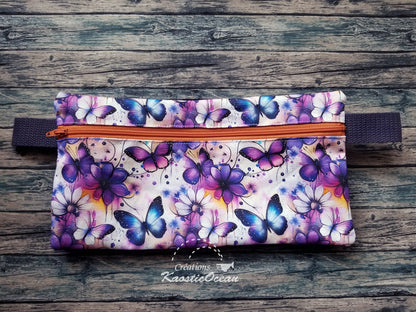 Étui à crayons double (papillons)