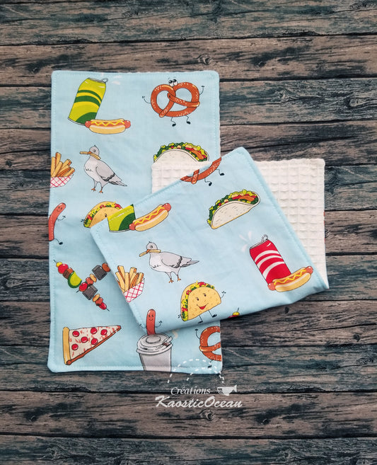 Essuie-tout réutilisables - Ensemble de 2 (co0347)