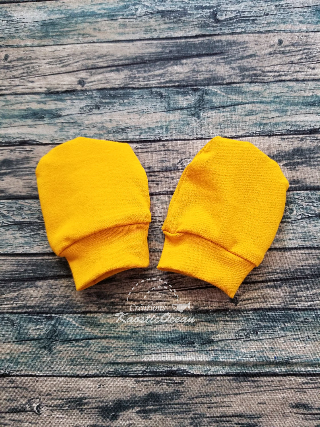 Mitaines pour bébé - 0-6 mois (jaune)