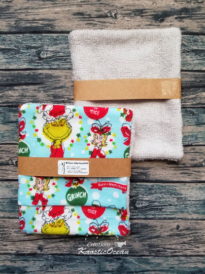 Mitaine débarbouillette (Noël)