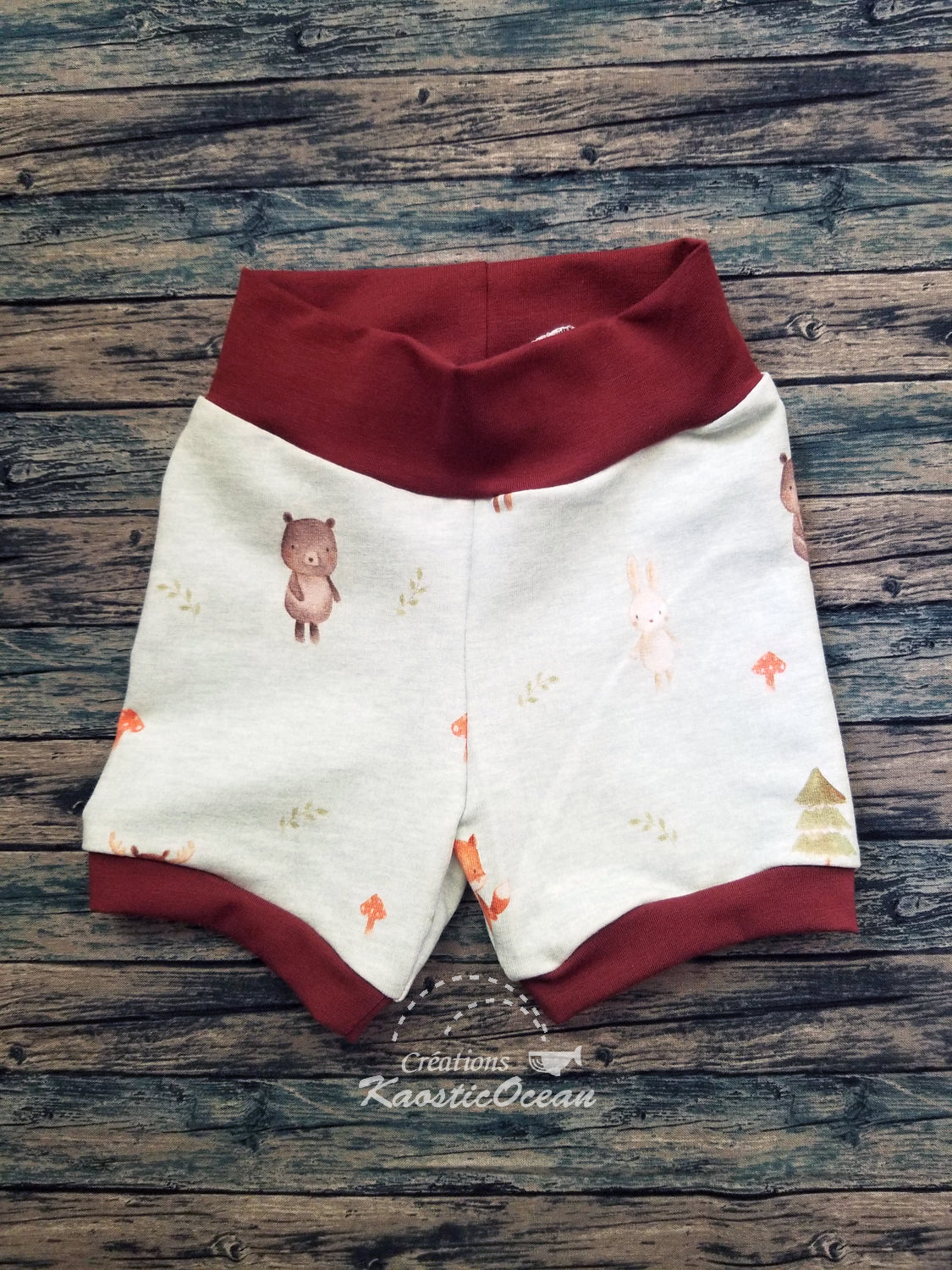 Pantalon court évolutif - 3-12m (ft0010)