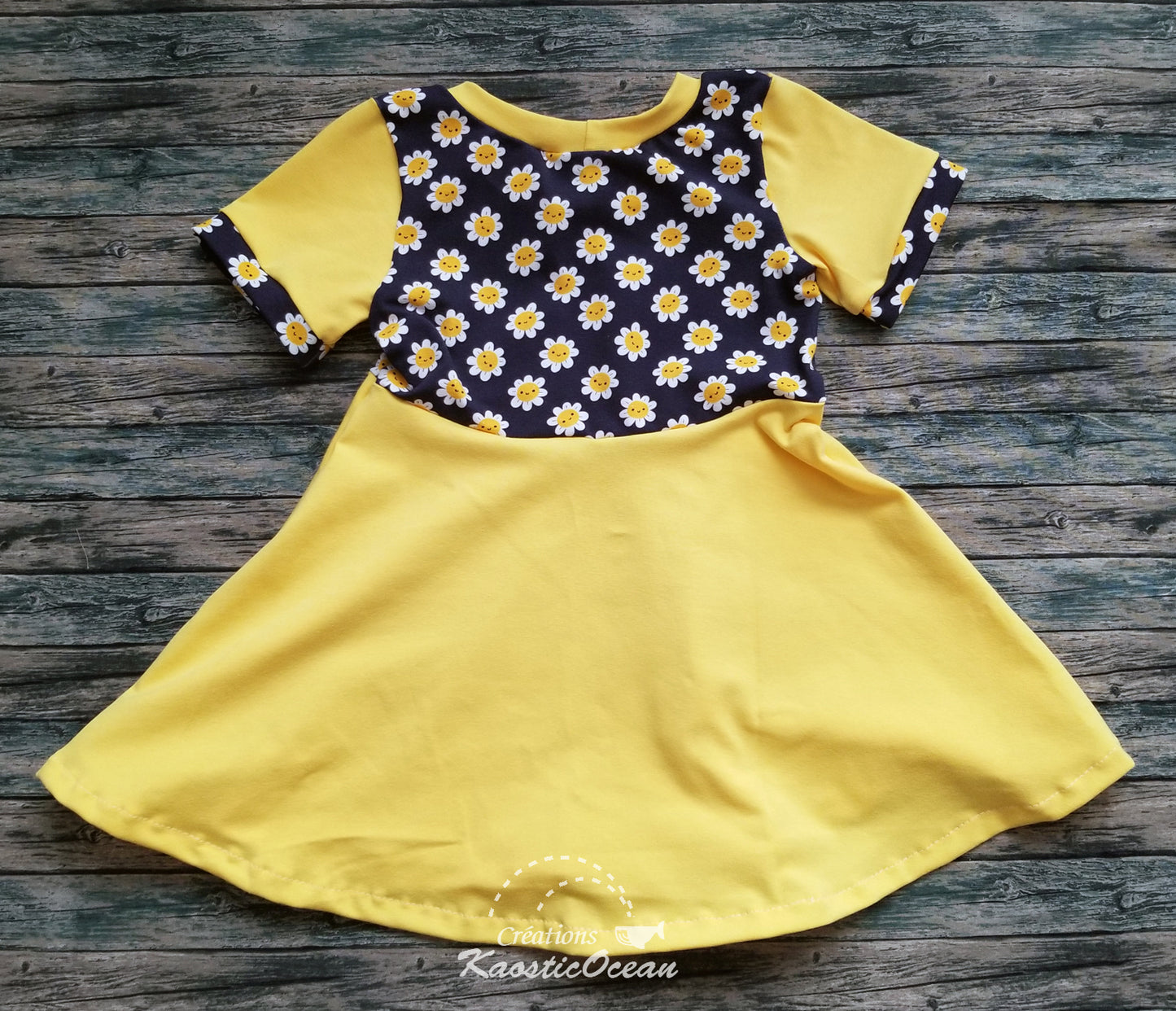Robe / tunique évolutive à manches courtes - 12m-3t (jer0125)