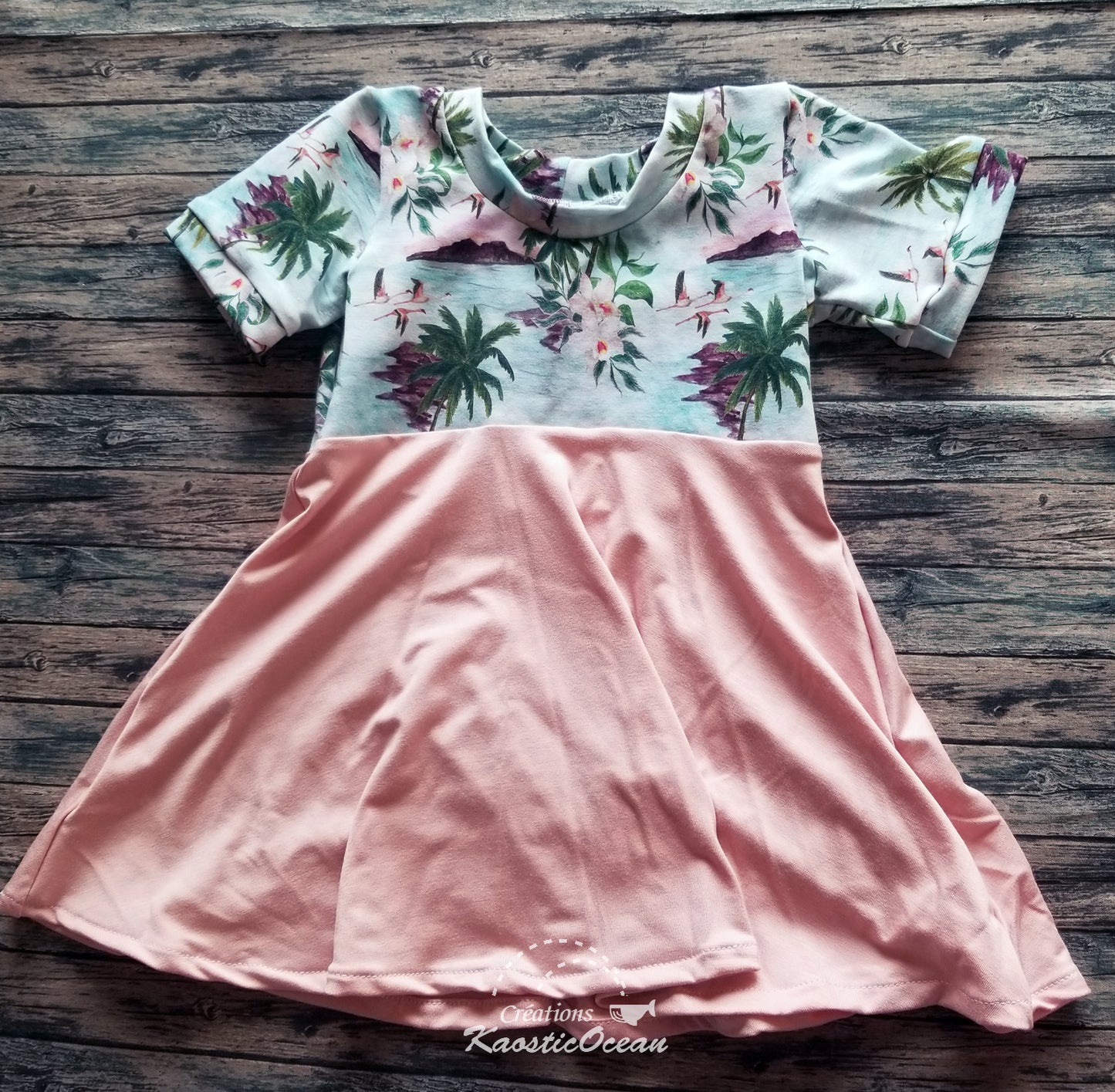 Robe / tunique évolutive à manches courtes - 12m-3t (jer0150)