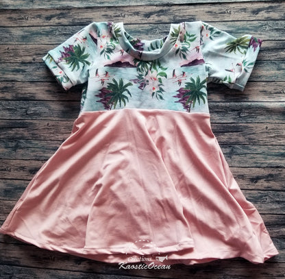 Robe / tunique évolutive à manches courtes - 12m-3t (jer0150)