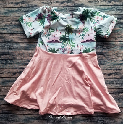 Robe / tunique évolutive à manches courtes - 12m-3t (jer0150)