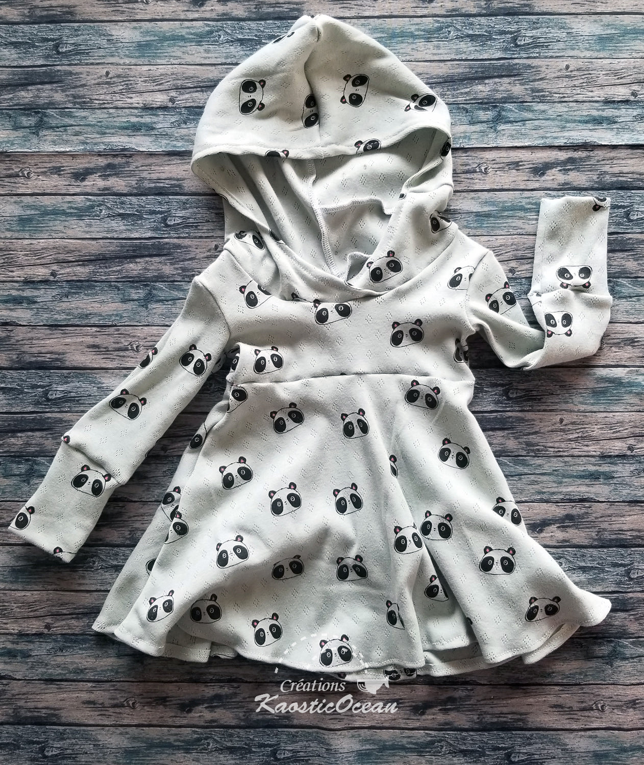 Robe / tunique évolutive à manches longues - 3-12m (po0001)