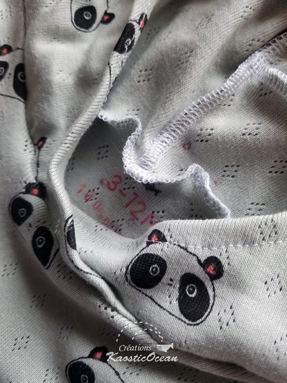 Robe / tunique évolutive à manches longues - 3-12m (po0001)