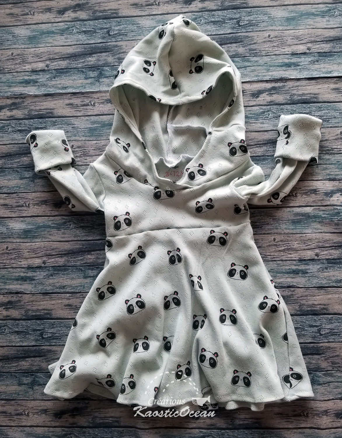 Robe / tunique évolutive à manches longues - 3-12m (po0001)