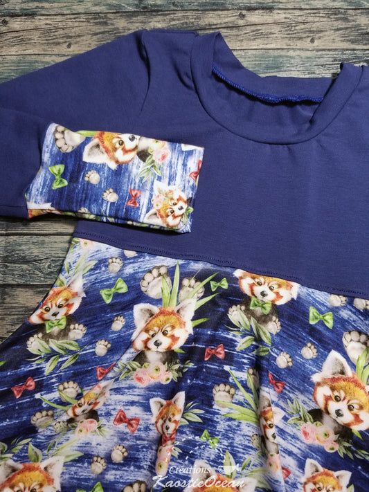 Robe / tunique évolutive à manches longues - 12m-3t (dbp0029)